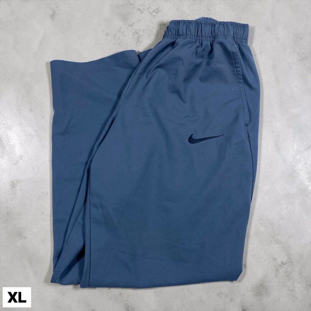 Nike Dri-FIT Track Pants Men’s XL Blue Athletic Training Joggers Pockets Active‎